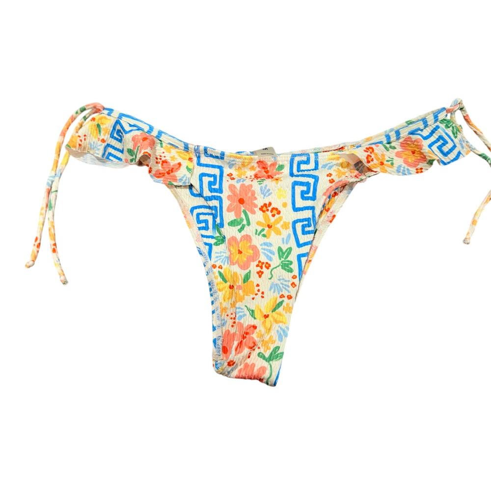 Aurelle Floral Bikini Bottom Size Medium